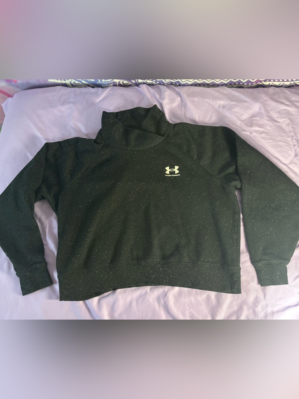 Under Armour Black Speckled Crop Sweatshirt